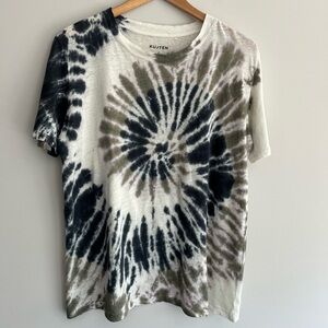 Tie-Dye Short Sleeve Tee - Black and Gray